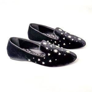 NEW IN BOX Birdies The Starling – Black Crystal Velvet Loafers – Size 8.5 / 8 🖤